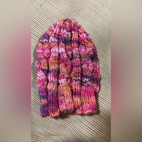 Hand Knit Wool Hat - Picture 2 of 3